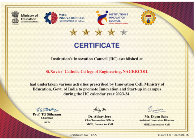 IIC STAR Rating 2023-2024